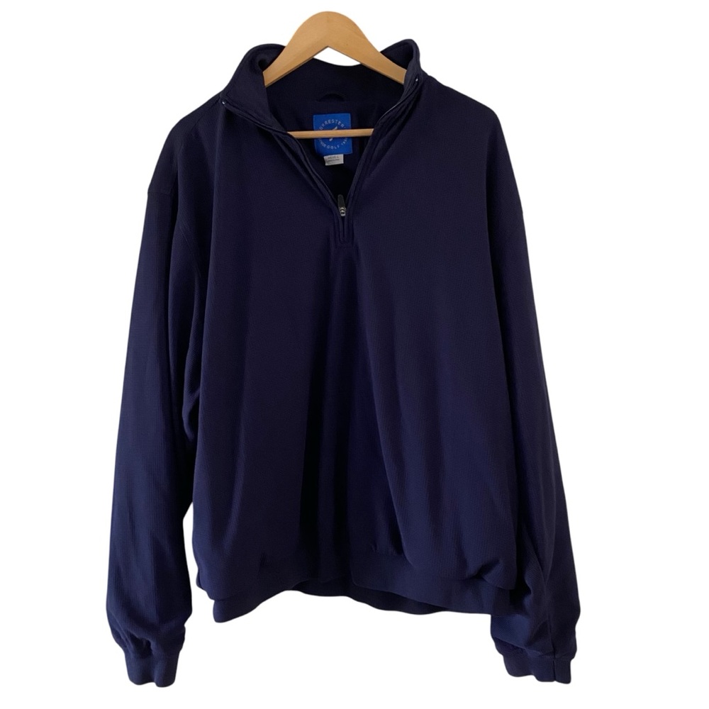 Forrester’s Golf Pullover Quarter Zip Navy Blue Size Large
